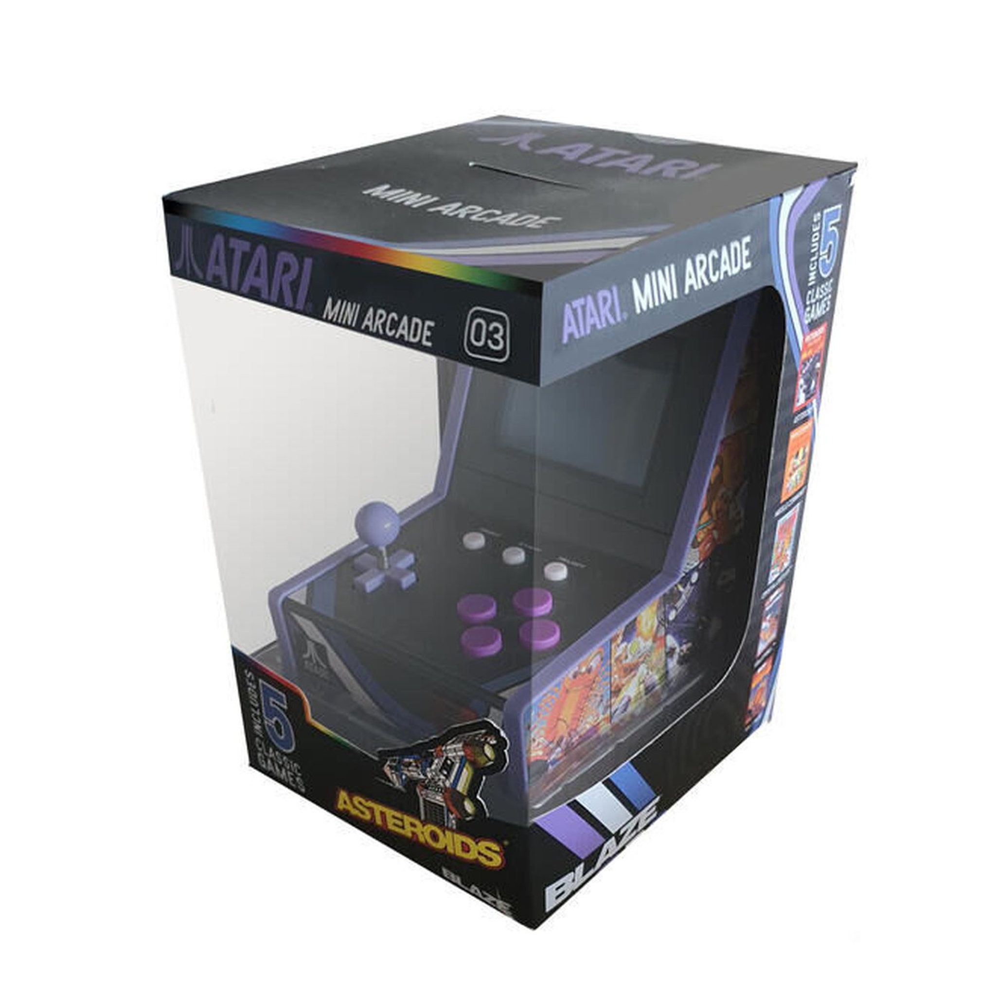 Voir la diapositive 2 : Console Rétro Atari Mini Arcade 5 Jeux Astéroids