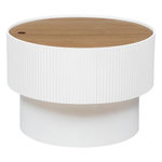 ATMOSPHERA Table Basse avec Coffre  Enola  55cm Blanc