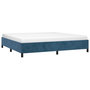 Voir la diapositive 3 : VIDAXL Cadre de lit sans matelas bleu fonce 200x200 cm velours