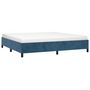 Voir la diapositive 3 : VIDAXL Cadre de lit sans matelas bleu fonce 200x200 cm velours