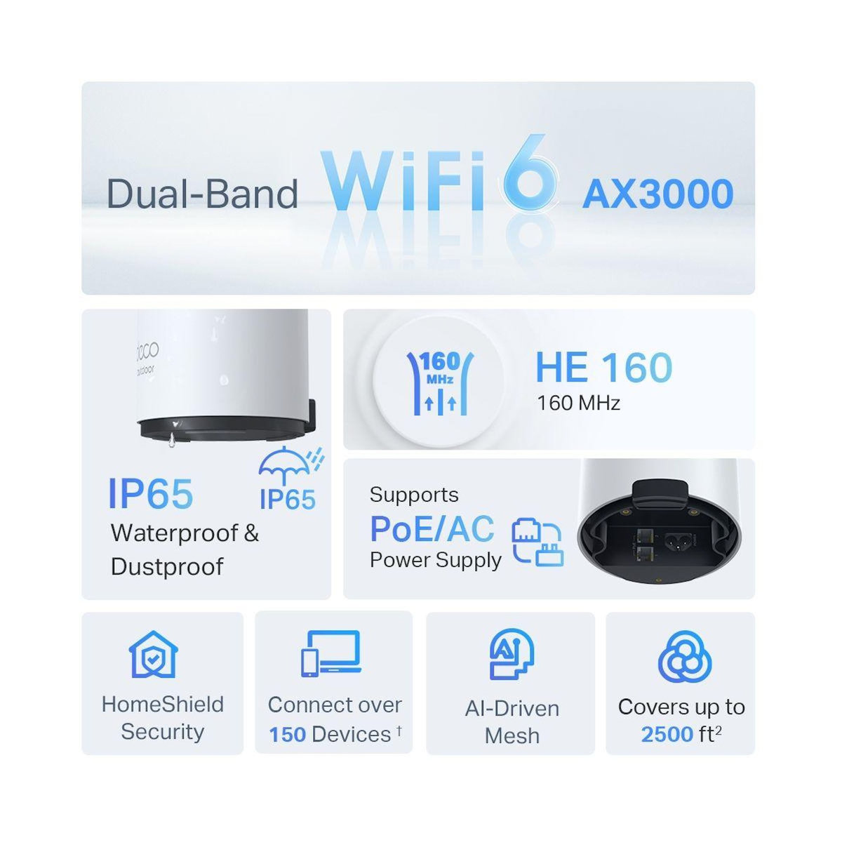 TP-LINK Routeur Wifi Deco X50-Outdoor (1-pack) AX3000
