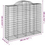 Voir la diapositive 6 : VIDAXL Paniers a gabions arques 18 pcs 200x50x160/180 cm Fer galvanise