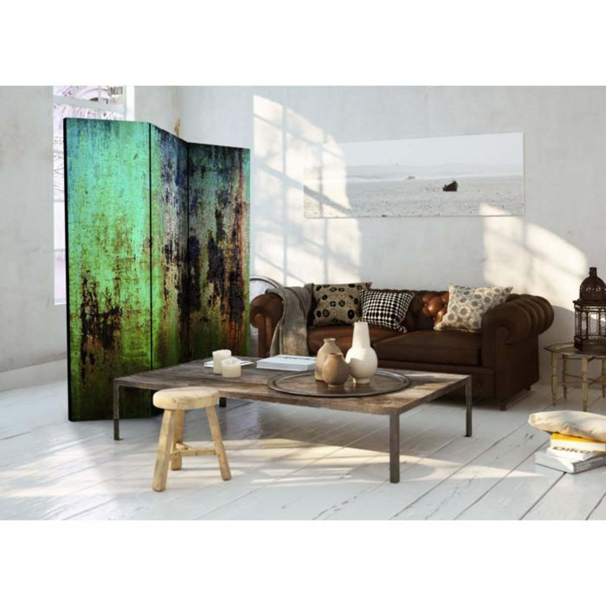 Paris Prix Paravent 3 Volets  Emerald Mystery  135x172cm
