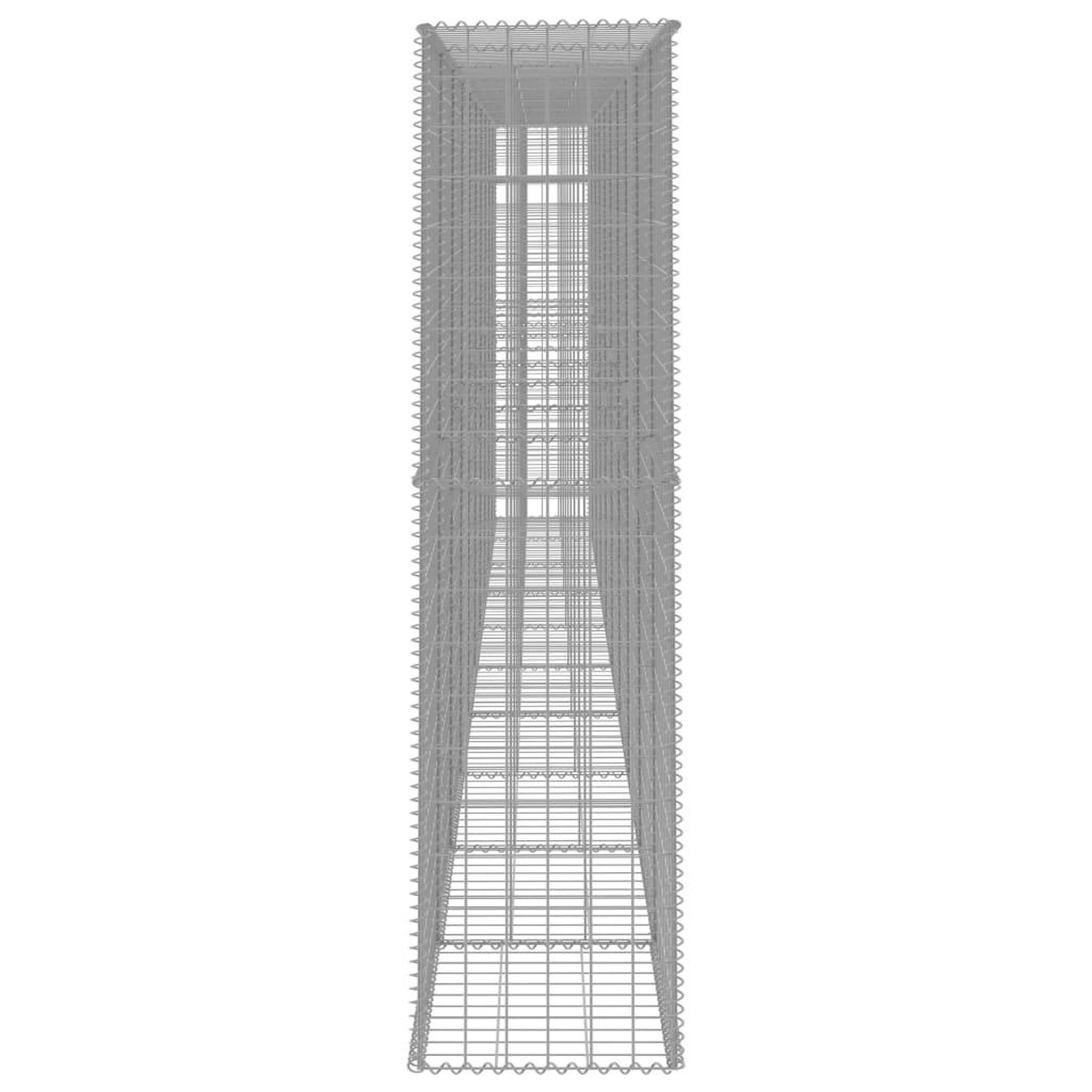 Voir la diapositive 4 : VIDAXL Mur en gabion avec couvercle acier galvanise 600 x 50 x 200 cm