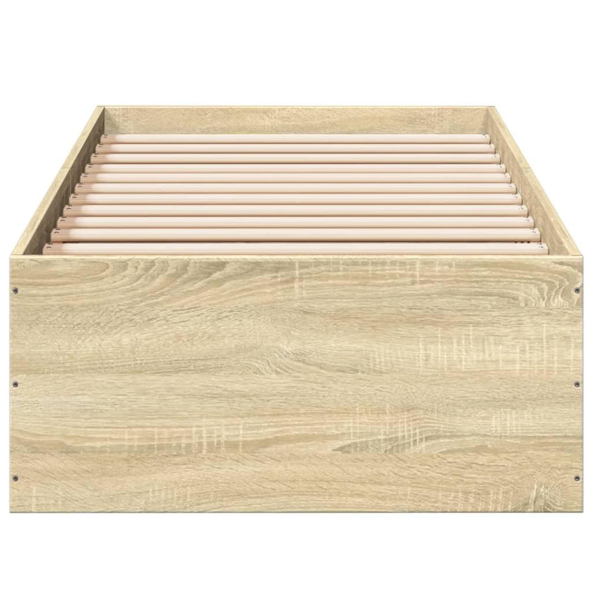 Voir la diapositive 4 : VIDAXL Cadre de lit sans matelas chene sonoma 75x190 cm