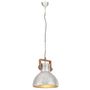 Voir la diapositive 4 : VIDAXL Lampe suspendue industrielle 25 W Argente Rond 40 cm E27