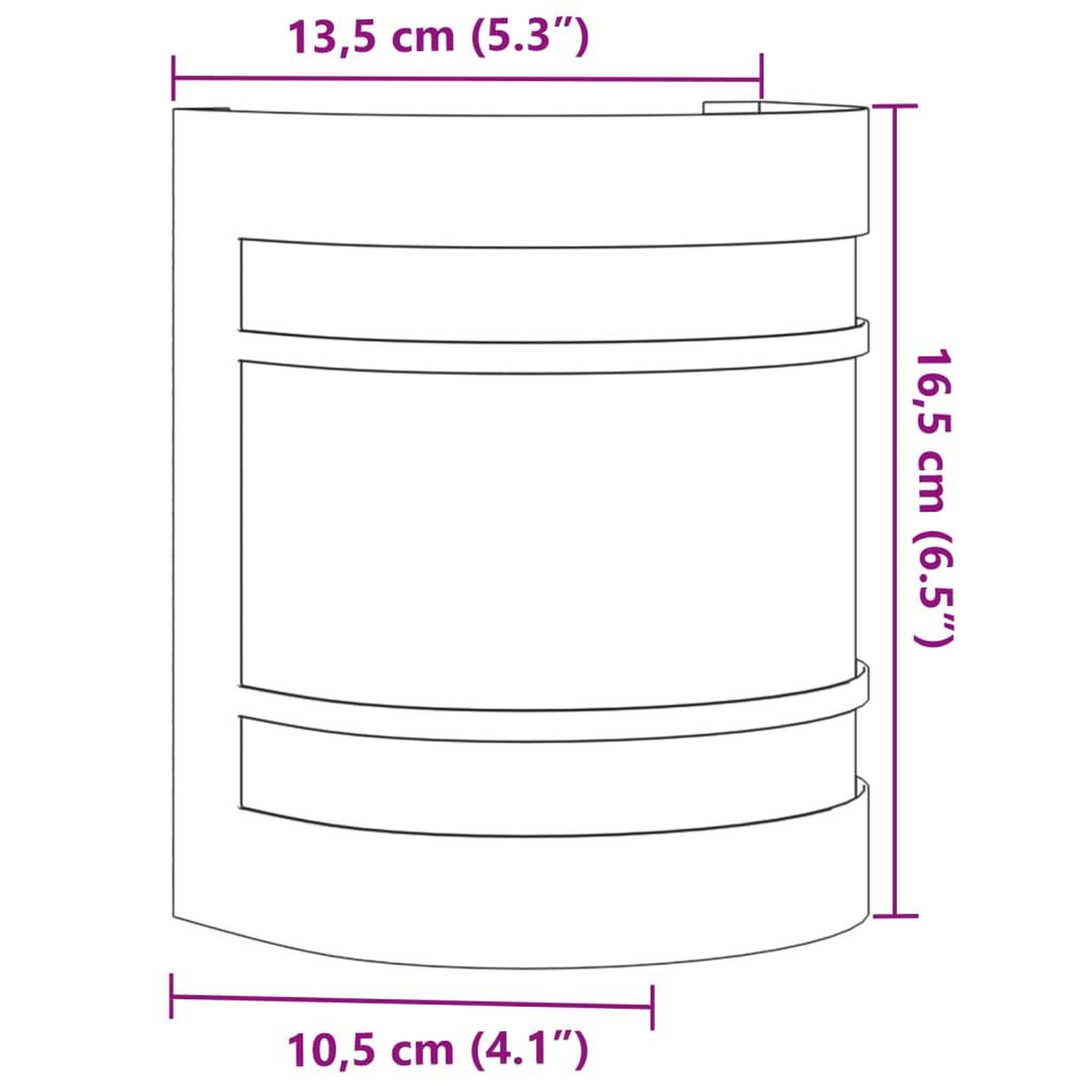 Voir la diapositive 6 : VIDAXL Appliques murales d'exterieur 2 pcs noir acier inoxydable