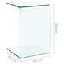 Voir la diapositive 6 : VIDAXL Table d'appoint 40x40x60 cm Verre trempe