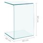 Voir la diapositive 6 : VIDAXL Table d'appoint 40x40x60 cm Verre trempe