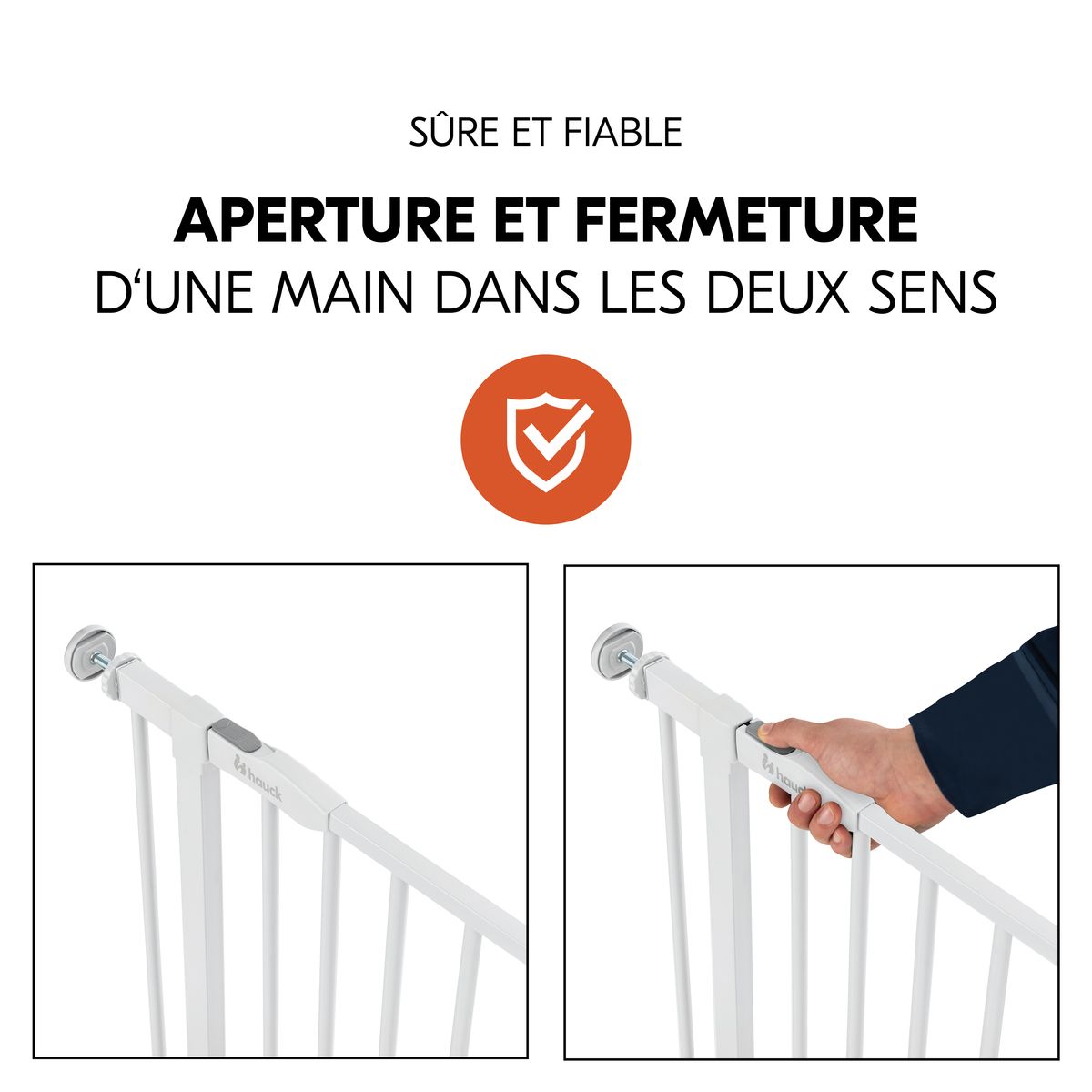 HAUCK Barrière de sécurité Open N Stop 2 Blanc