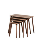 Habitat et Jardin Table gigogne (4 pièces) en bois  Luci  70 x 40 x 55 cm - Noyer