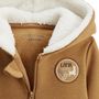 Voir la diapositive 2 : Petit Béguin Sweat à capuche zippé enfant en molleton Lamascotte