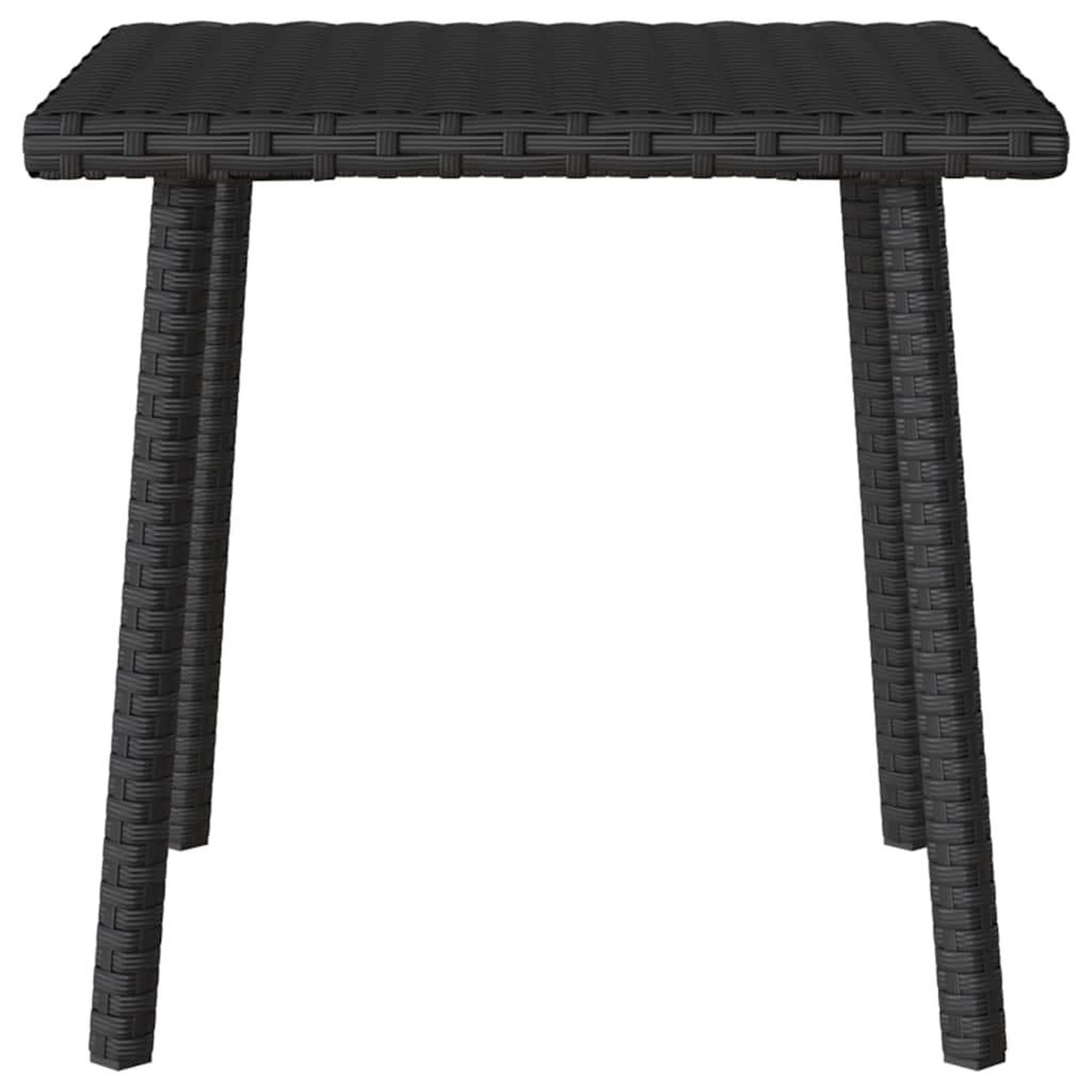 Voir la diapositive 4 : VIDAXL Table basse de jardin rectangulaire noir 40x40x37 cm rotin