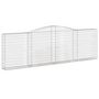 Voir la diapositive 3 : VIDAXL Paniers a gabions arques 10 pcs 400x30x120/140 cm Fer galvanise