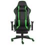 Voir la diapositive 2 : VIDAXL Chaise de jeu pivotante avec repose-pied Vert PVC