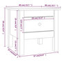 Voir la diapositive 6 : VIDAXL Table d'appoint 40x40x39 cm Bois massif de pin