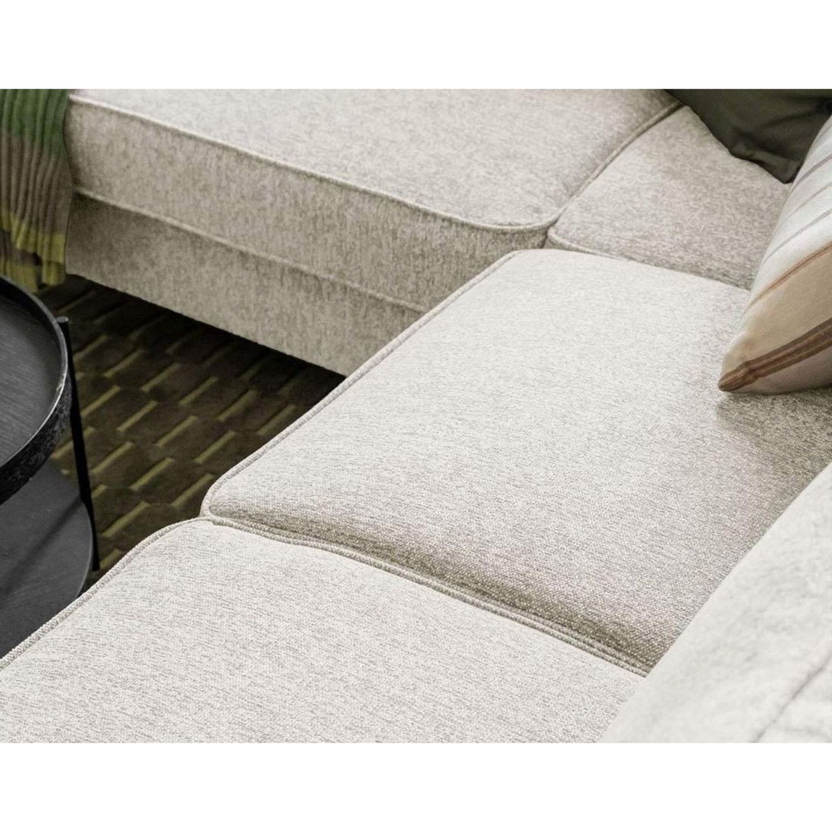 BEST MOBILIER Molly - canapé d'angle gauche 5 places convertible en tissu