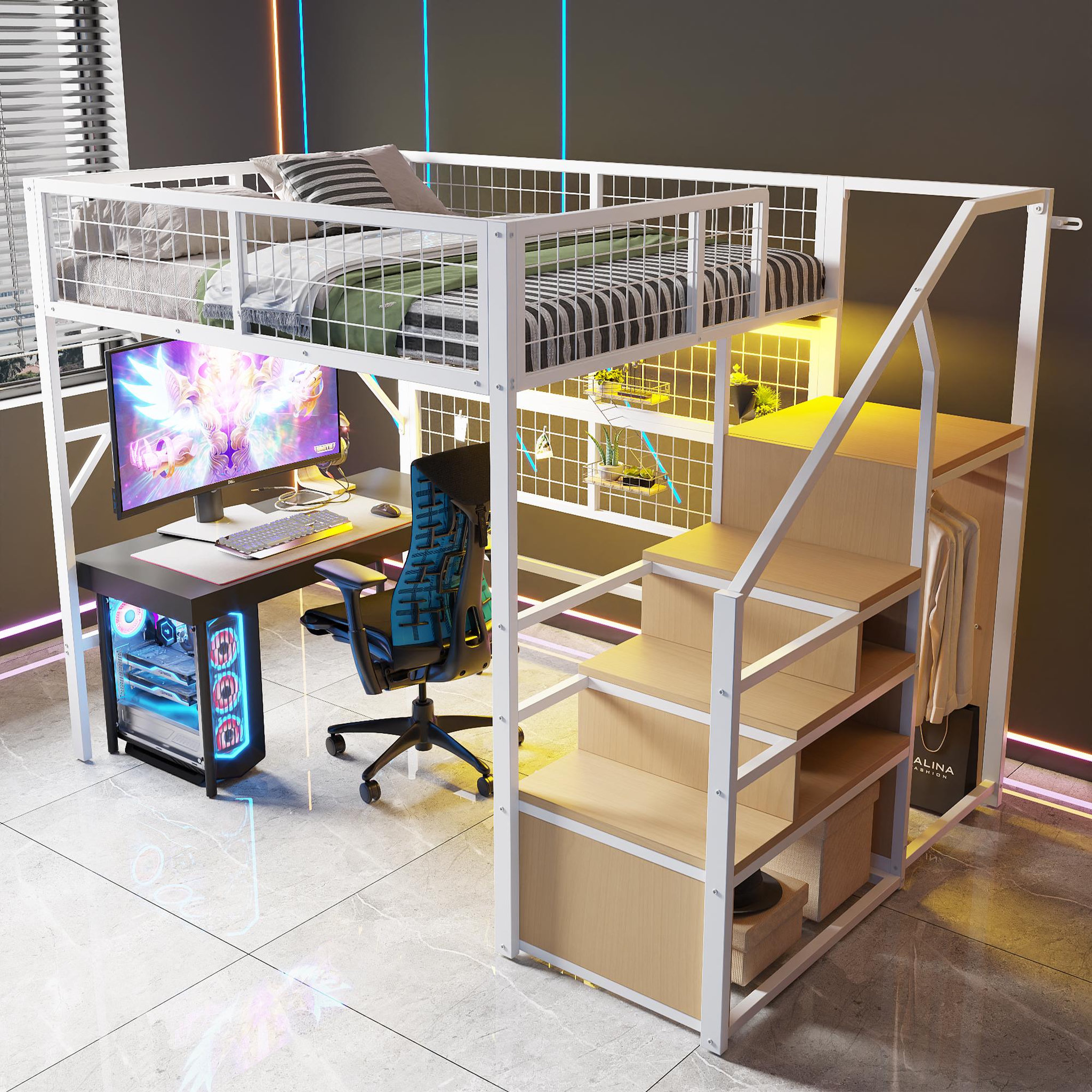 Voir la diapositive 5 : MERAX Lit mezzanine