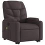 Voir la diapositive 4 : VIDAXL Fauteuil inclinable de massage Marron fonce Tissu