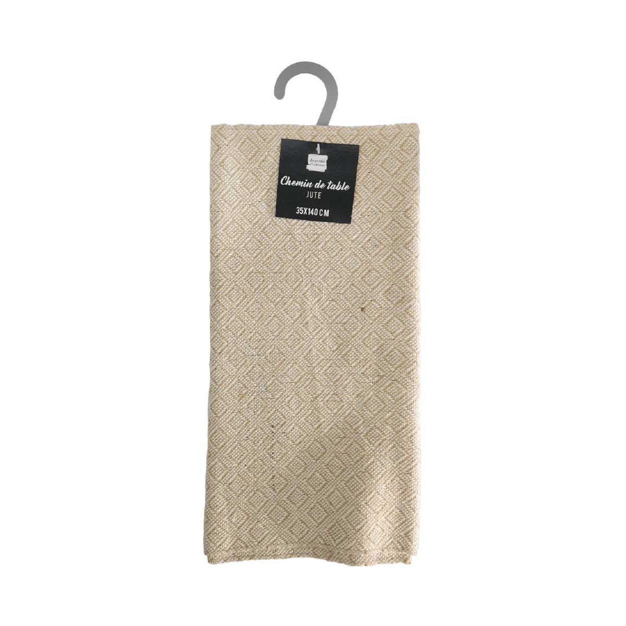 Voir la diapositive 4 : Douceur d'Intérieur Chemin de table en jute  danity  35x140cm beige