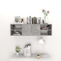 Voir la diapositive 3 : VIDAXL Etagere murale Gris beton 102x30x29 cm Bois d'ingenierie