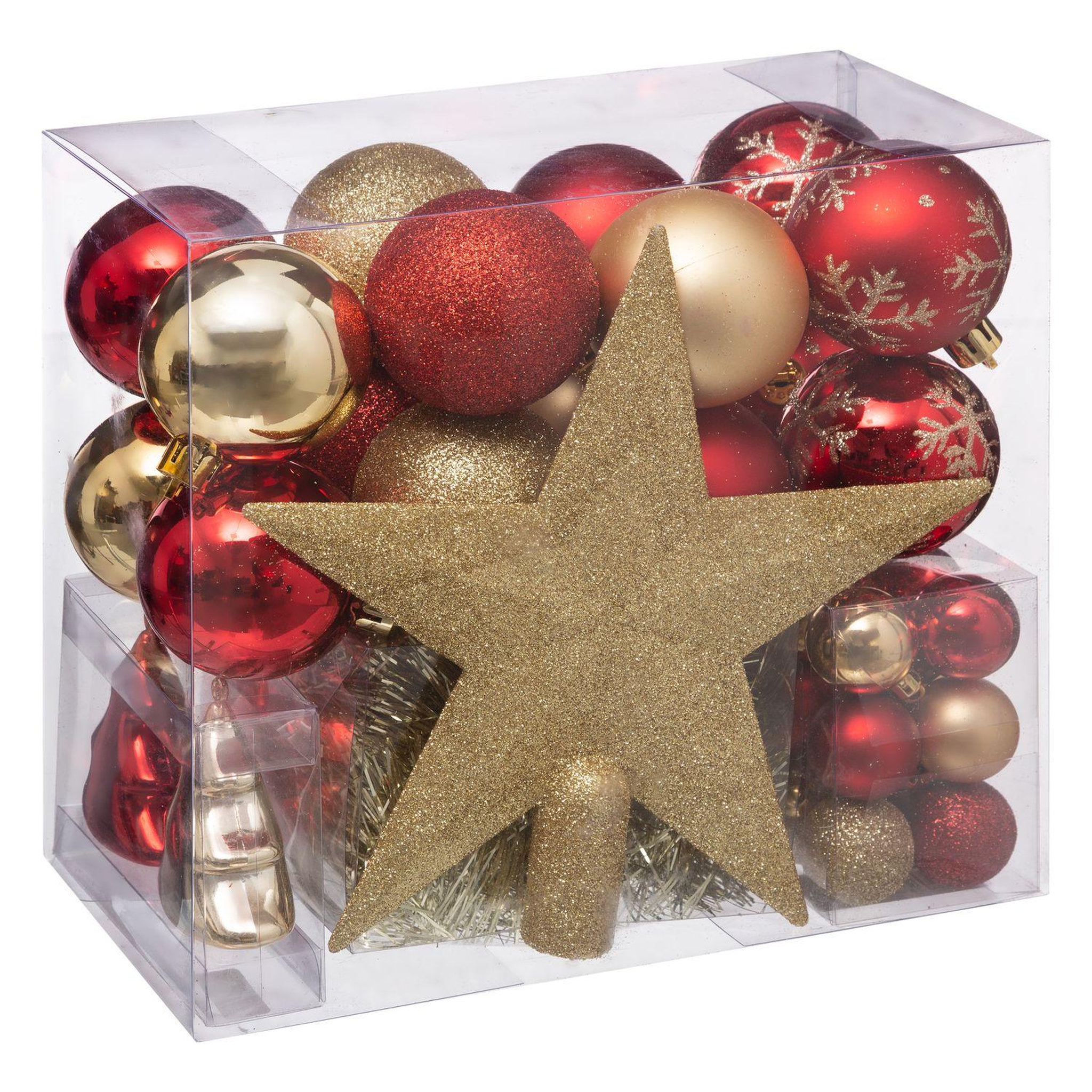 FEERIC LIGHT & CHRISTMAS Kit Décoration pour sapin de Noël - 44 Pièces
