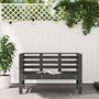 Voir la diapositive 3 : VIDAXL Banc de jardin gris 111,5x53x71 cm bois massif de pin
