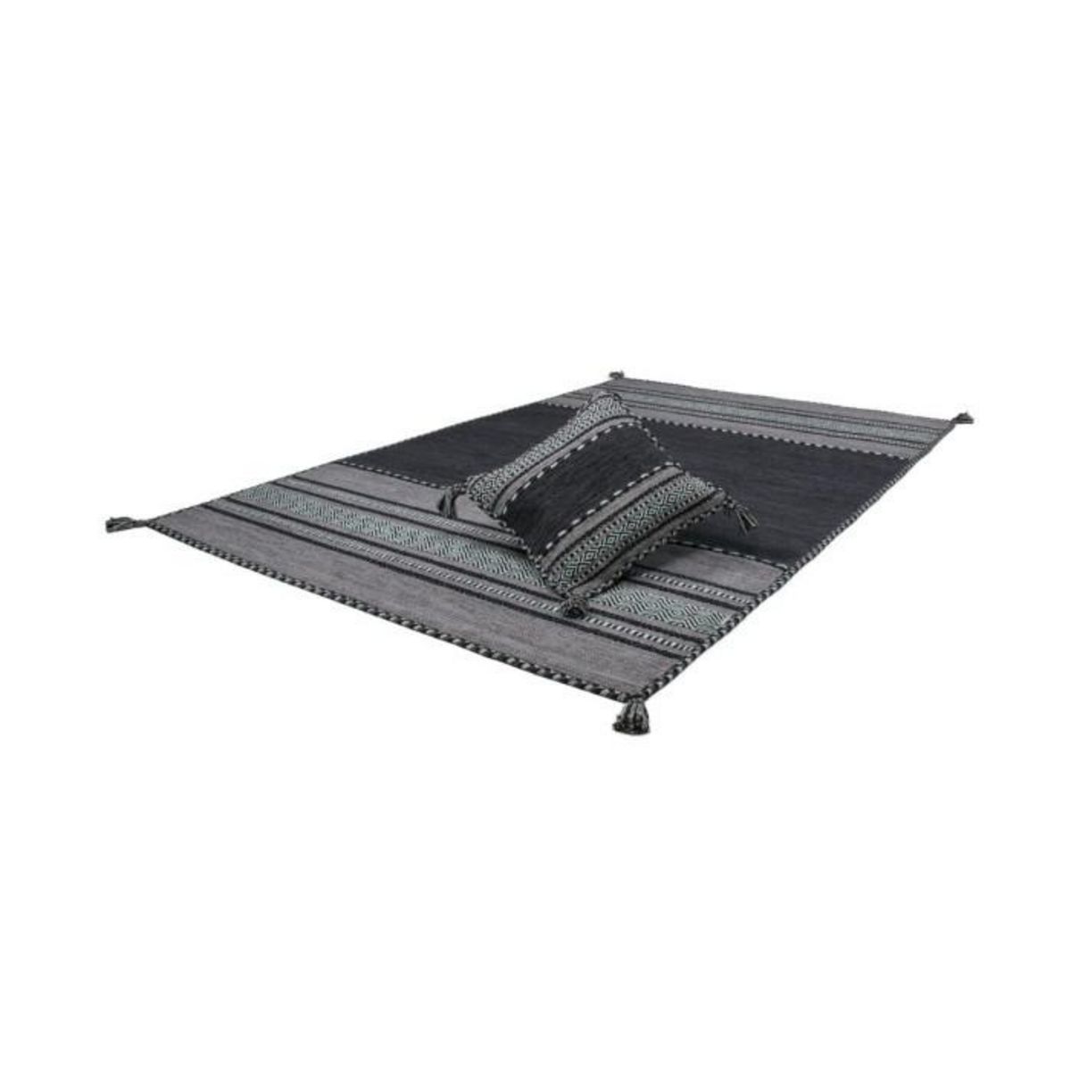 Paris Prix Coussin Déco  Alhambra  45x45cm Gris