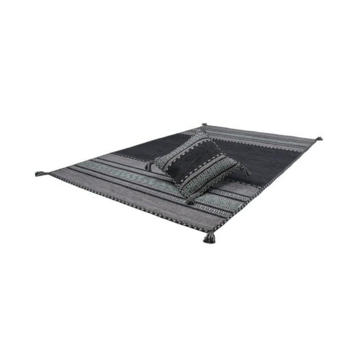 Paris Prix Coussin Déco  Alhambra  45x45cm Gris