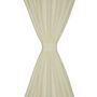 Voir la diapositive 3 : VIDAXL 2 pcs Rideau a Passant Micro Satin Creme 140 x 245 cm