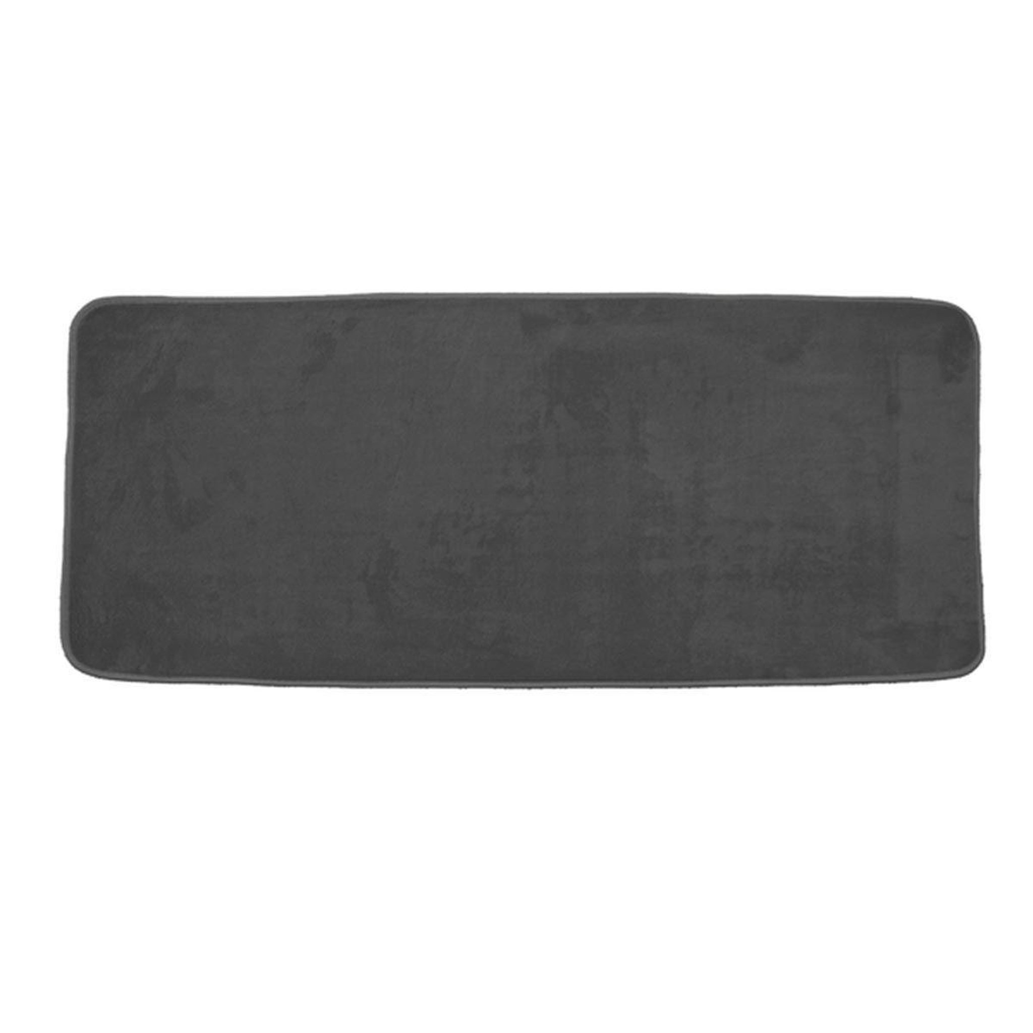 Douceur d'Intérieur Tapis de bain microfibre  vitamine  50x120cm anthracite