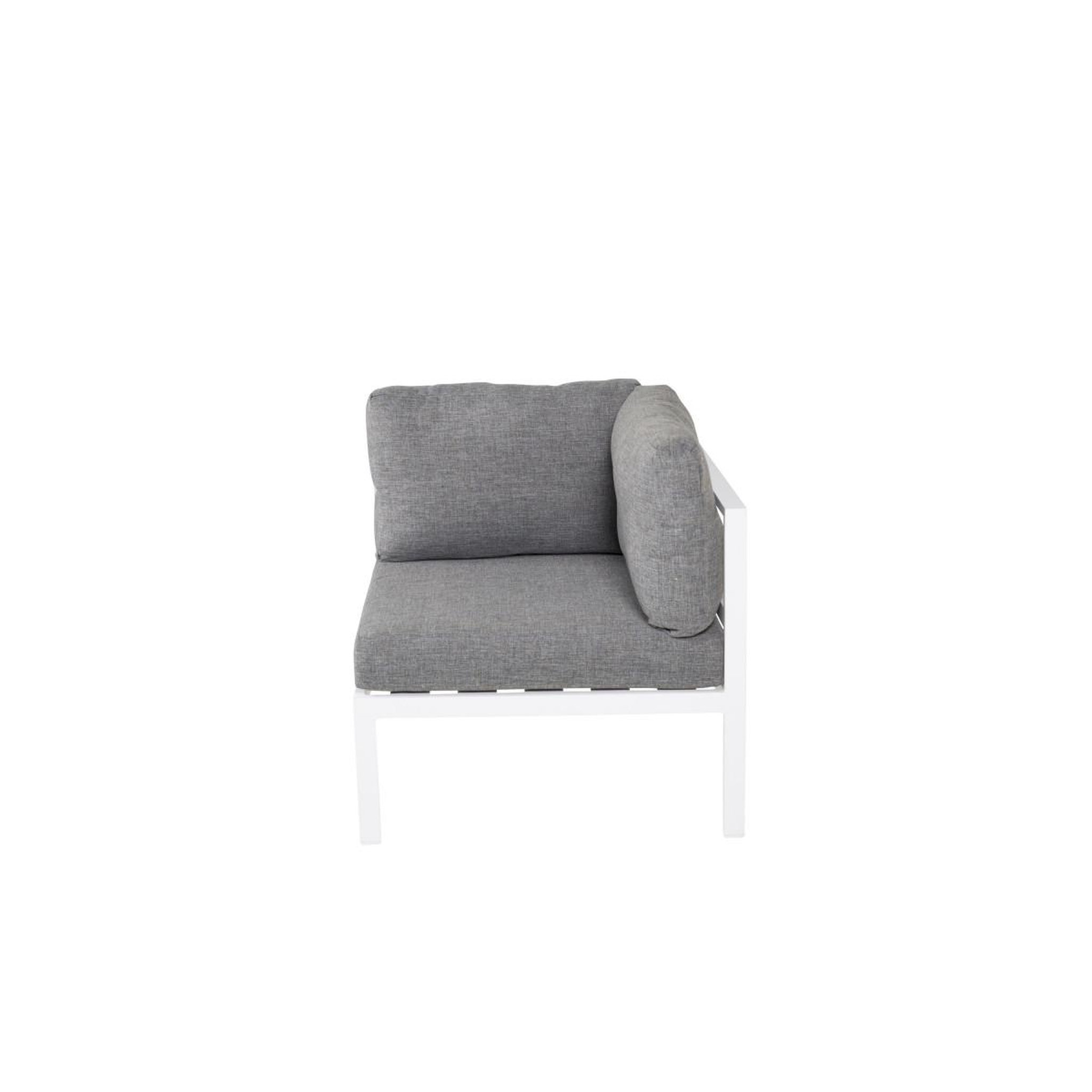 Voir la diapositive 2 : Paris Prix Module canapé d'angle de jardin  copacabana  74cm blanc