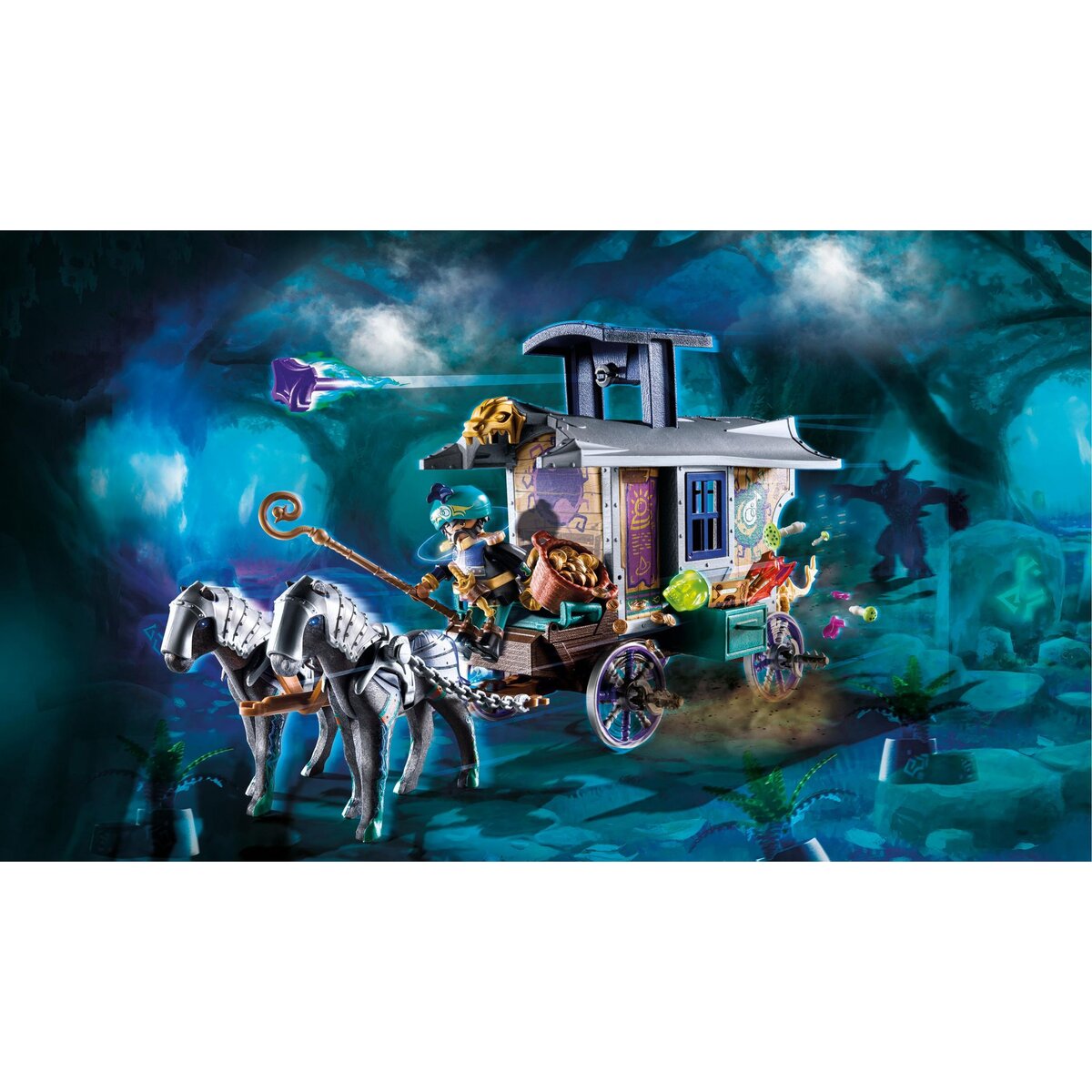 PLAYMOBIL 70903 - Novelmore Marchand et chariot