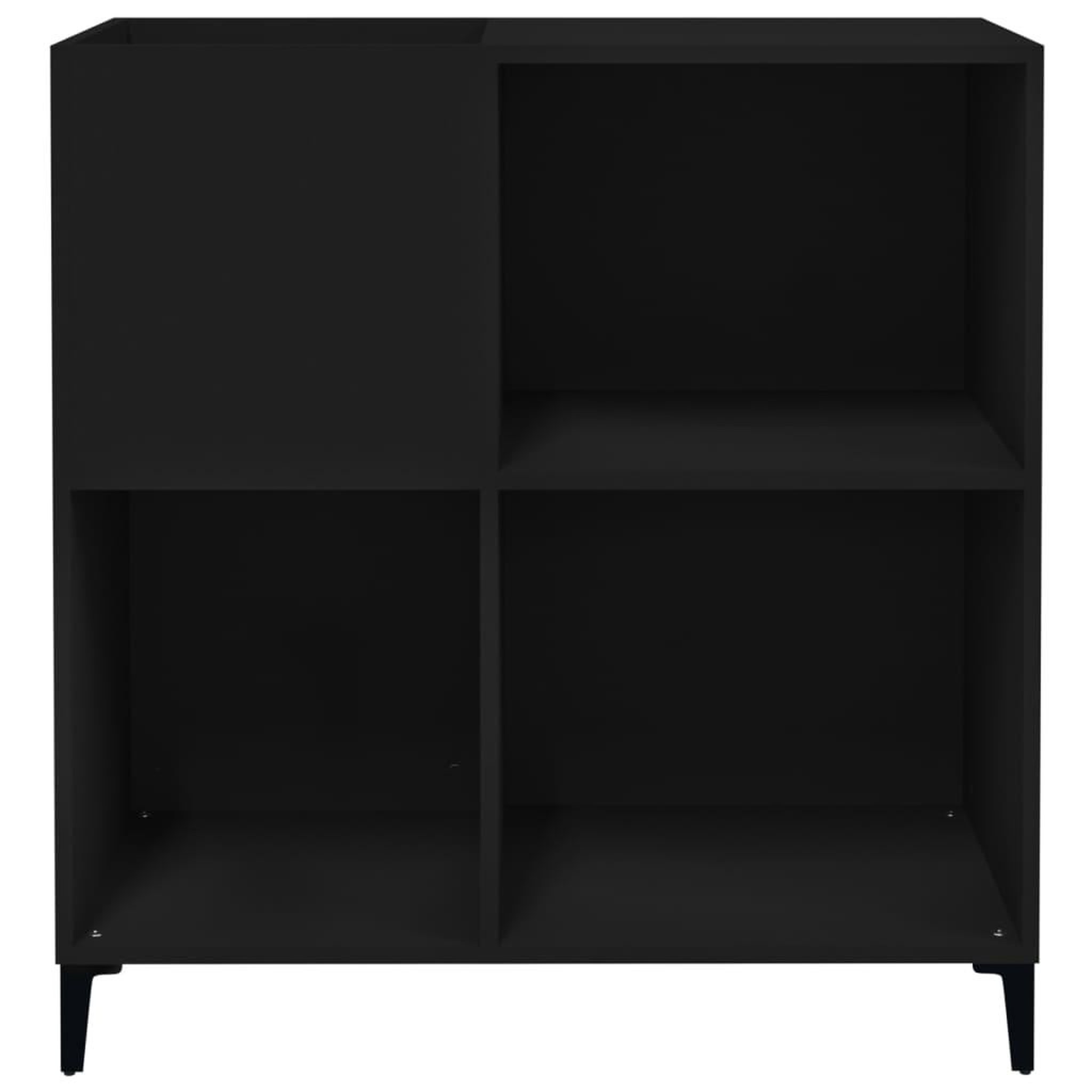Voir la diapositive 5 : VIDAXL Armoire a disques noir 84,5x38x89 cm bois d'ingenierie