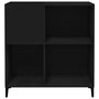Voir la diapositive 5 : VIDAXL Armoire a disques noir 84,5x38x89 cm bois d'ingenierie