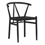Paris Prix Chaise en Assise Tressée  Alfons  72cm Noir