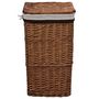 Voir la diapositive 3 : VIDAXL Panier a linge Marron Saule