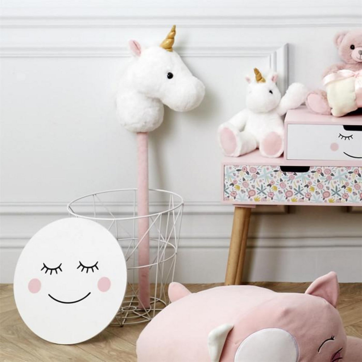 Paris Prix Bâton Sonore Enfant  Licorne  75cm Blanc