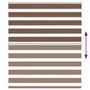 Voir la diapositive 5 : VIDAXL Store zebre marron 120x150cm largeur du tissu 115,9cm polyester