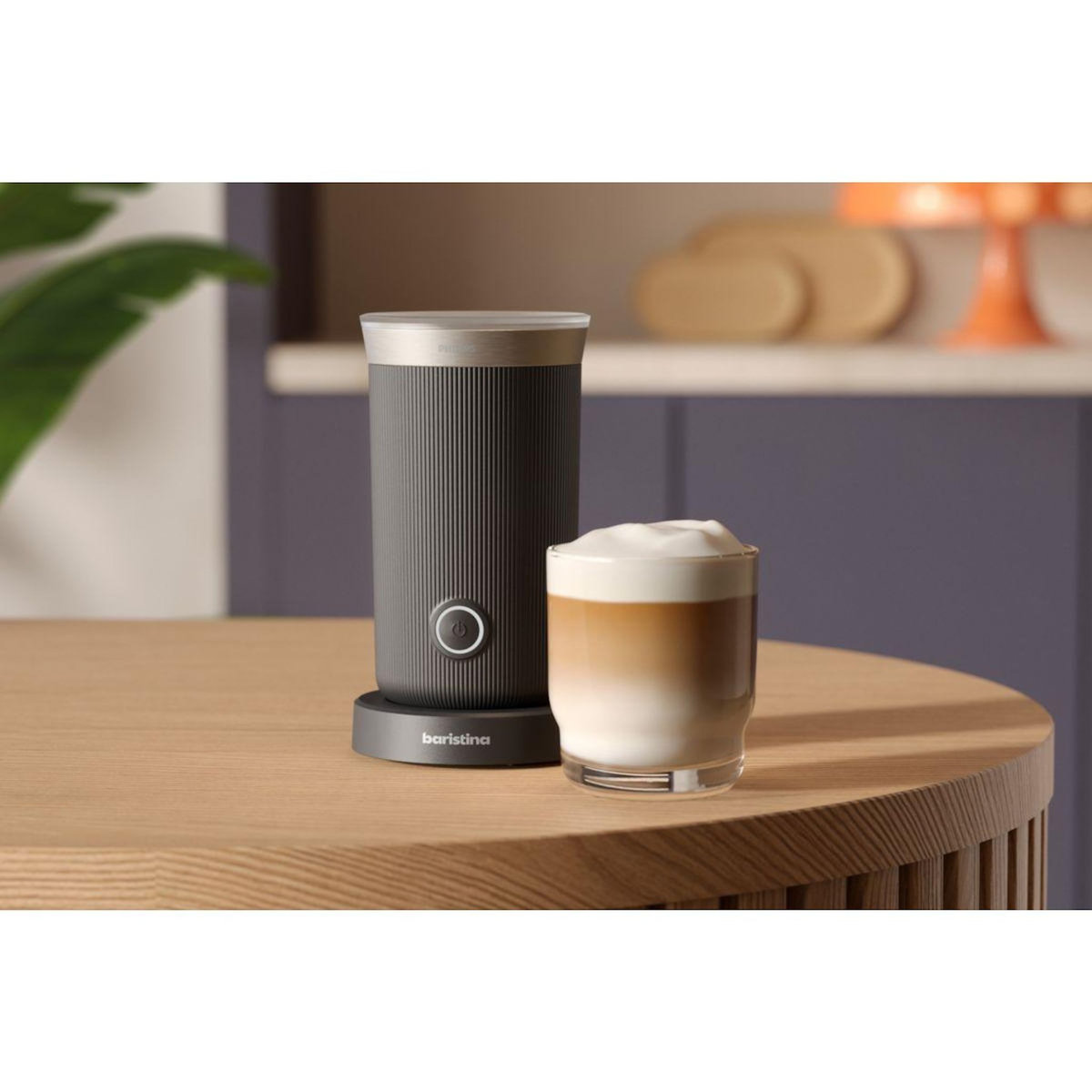 Philips Mousseur à lait noir pour baristina