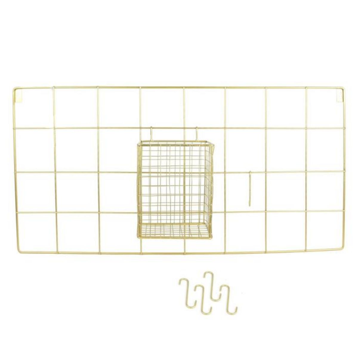 Paris Prix Support Mural 5 Crochets Design  Filaire  60cm Or