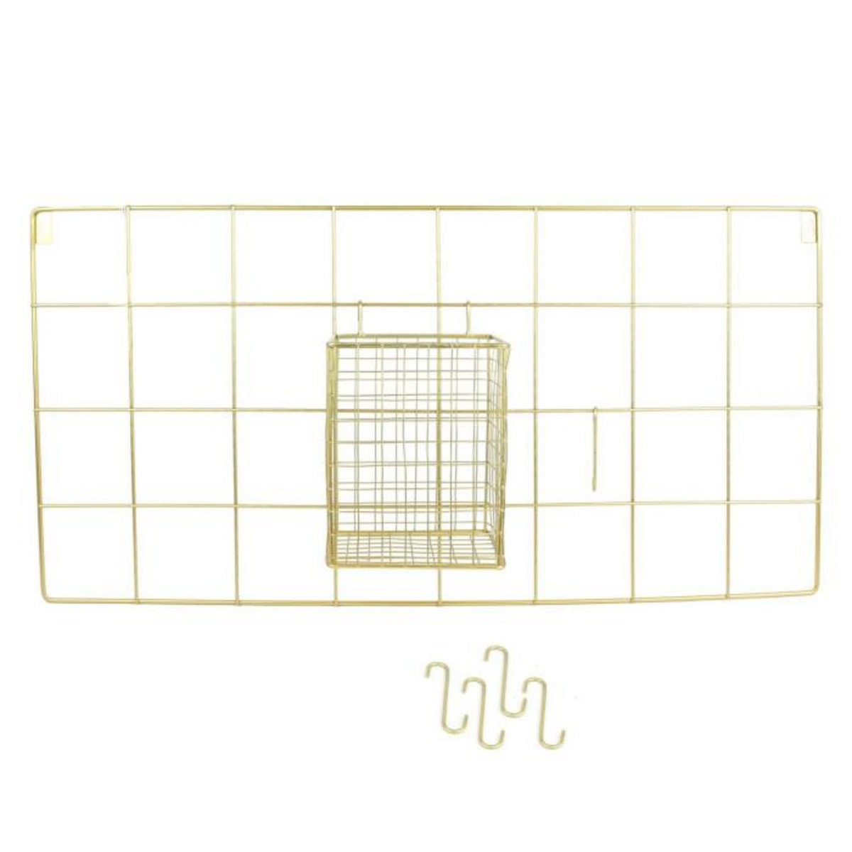 Paris Prix Support Mural 5 Crochets Design  Filaire  60cm Or