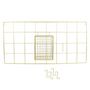Voir la diapositive 2 : Paris Prix Support Mural 5 Crochets Design  Filaire  60cm Or