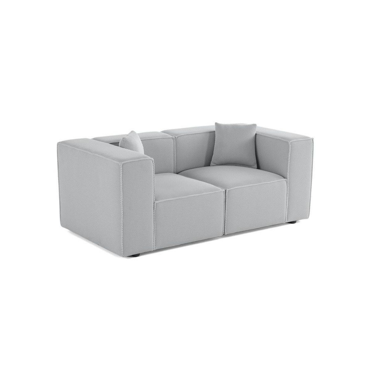 LISA DESIGN Arty - canapé modulable 2 places - en tissu mailles 3d