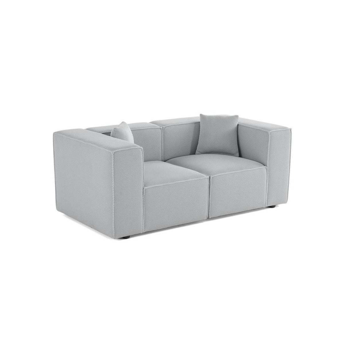 LISA DESIGN Arty - canapé modulable 2 places - en tissu mailles 3d