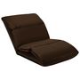 Voir la diapositive 4 : VIDAXL Chaise pliable de sol Marron Microfibre