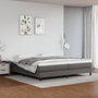 Voir la diapositive 1 : VIDAXL Cadre de lit sans matelas gris 200x200 cm similicuir
