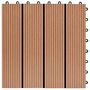 Voir la diapositive 5 : VIDAXL Carreaux de terrasse 22 pcs 30 x 30 cm 2 m^2 WPC Teck