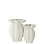 Voir la diapositive 2 : Paris Prix Vase Design en Céramique  Lotus  38cm Blanc