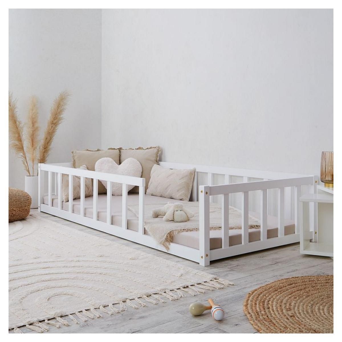 HomeStyle4U Lit de sol pour tout-petits 90x200 cm